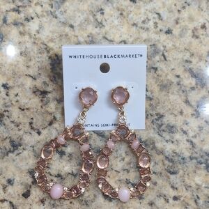 White House Black Market Pink Drop Earrings